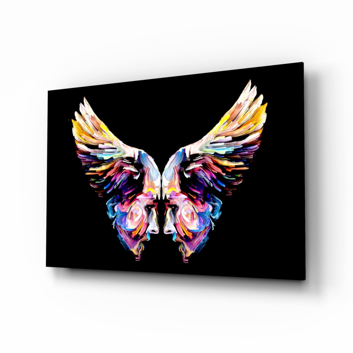 Wings Glass Wall Art.