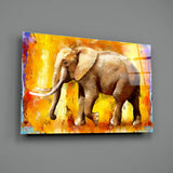 Elephant Glass Wall Art.