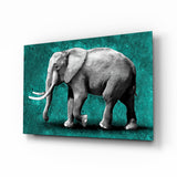 Elephant Glass Wall Art.