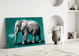 Elephant Glass Wall Art.