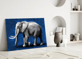 Elephant Glass Wall Art.