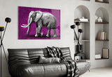 Elephant Glass Wall Art.