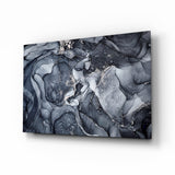 Gray Smoke Glass Wall Art.