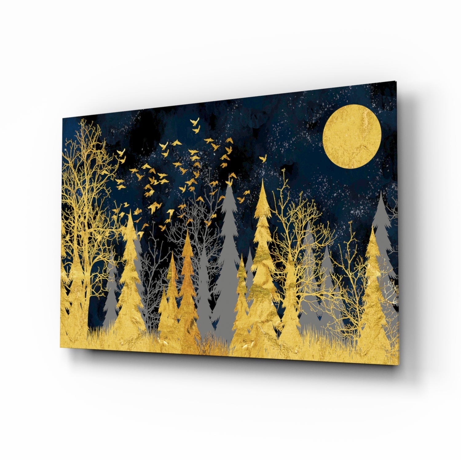 Colors of the Night Glass Wall Art.