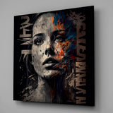 Women Glass Wall Art || Designers Collection