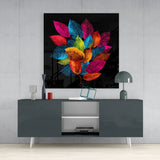 Leaves Glass Wall Art || Designers Collection