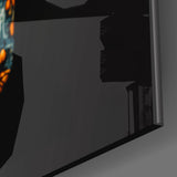 Flowery Skull Glass Wall Art || Designers Collection