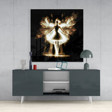 Flame Dancer Glass Wall Art || Designers Collection