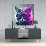 The Cat Glass Wall Art || Designers Collection