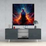 Phoenix Glass Wall Art || Designers Collection