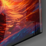 Phoenix Glass Wall Art || Designers Collection