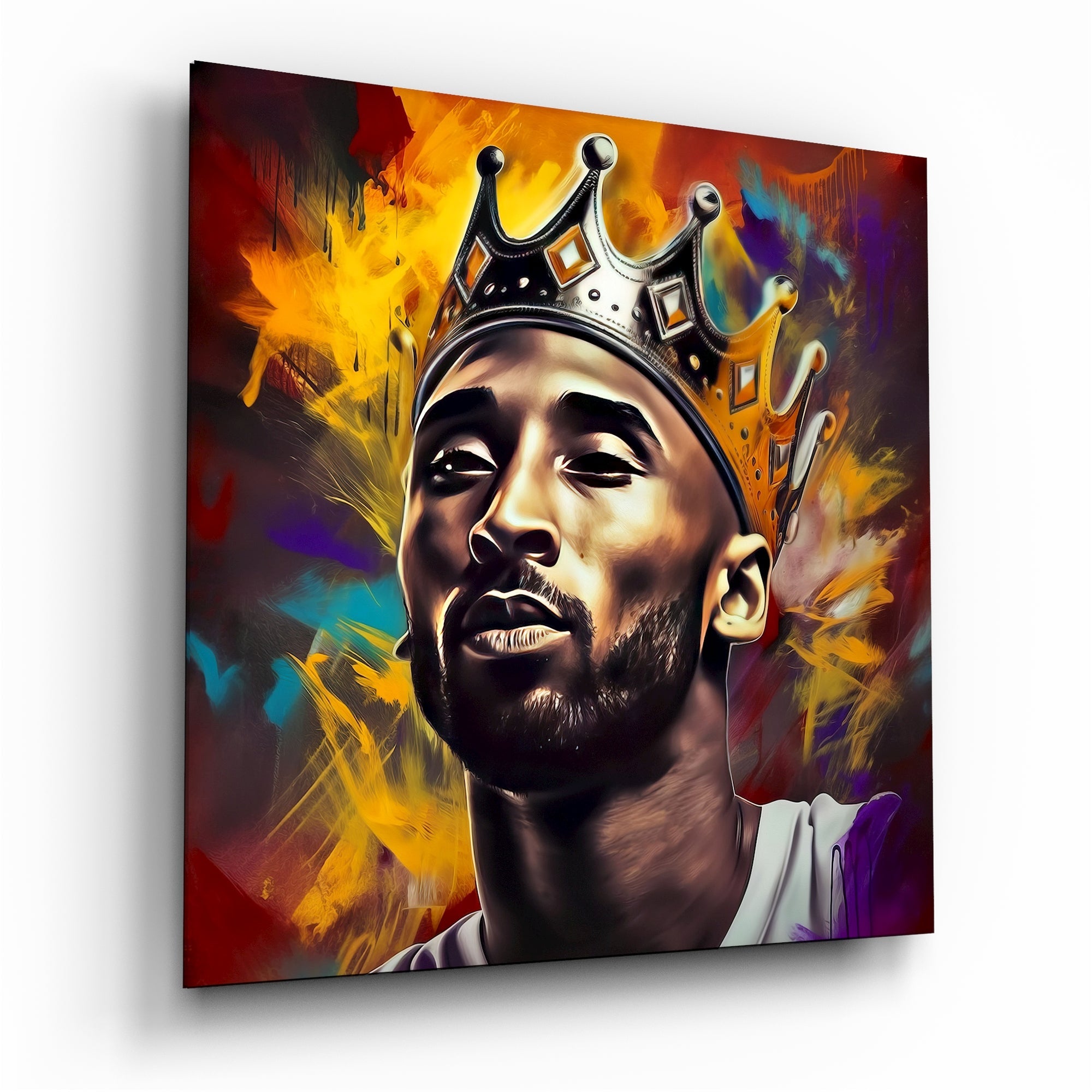 Kobe Bryant Glass Wall Art || Designers Collection
