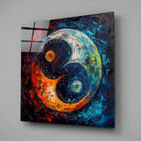 Sophisticated Ying and Yang Glass Wall Art || Designers Collection