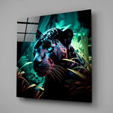 Panther Glass Wall Art || Designers Collection