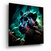Panther Glass Wall Art || Designers Collection