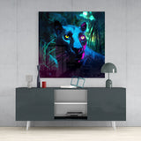 Panther Glass Wall Art || Designers Collection