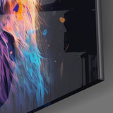 Roaring Lion Glass Wall Art || Designers Collection
