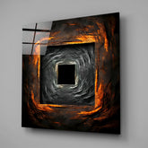 Square Hole Glass Wall Art