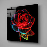 Rose Glass Wall Art