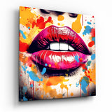 Retro Lip Glass Wall Art