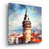Galata Tower Glass Wall Art