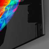 Neon Earth Glass Wall Art|| Designer's Collection