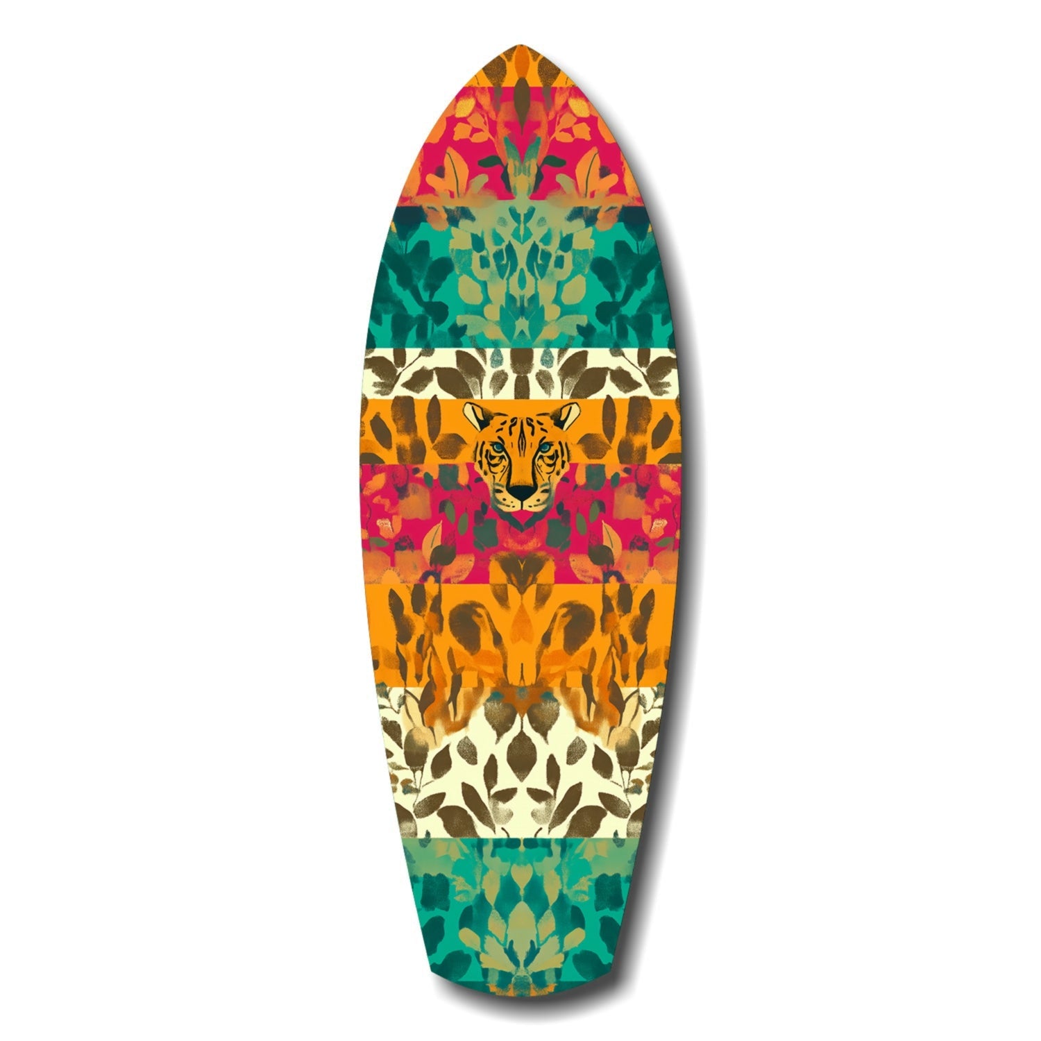 Camouflaged Tiger Glass Wall Art