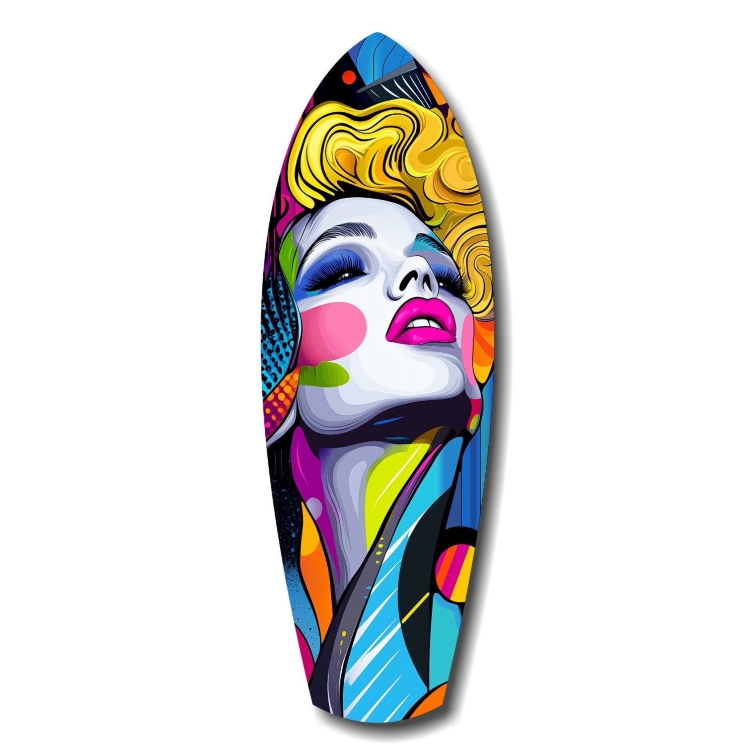 Vintage Woman Glass Wall Art