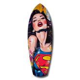 Supergirl Glass Wall Art