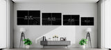 Neon Jungle Leaves Glass Wall Art