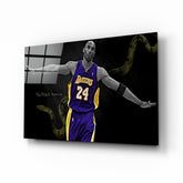 Kobe Bryant Glass Wall Art.