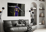 Kobe Bryant Glass Wall Art.