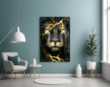 Lion Glass Wall Art.