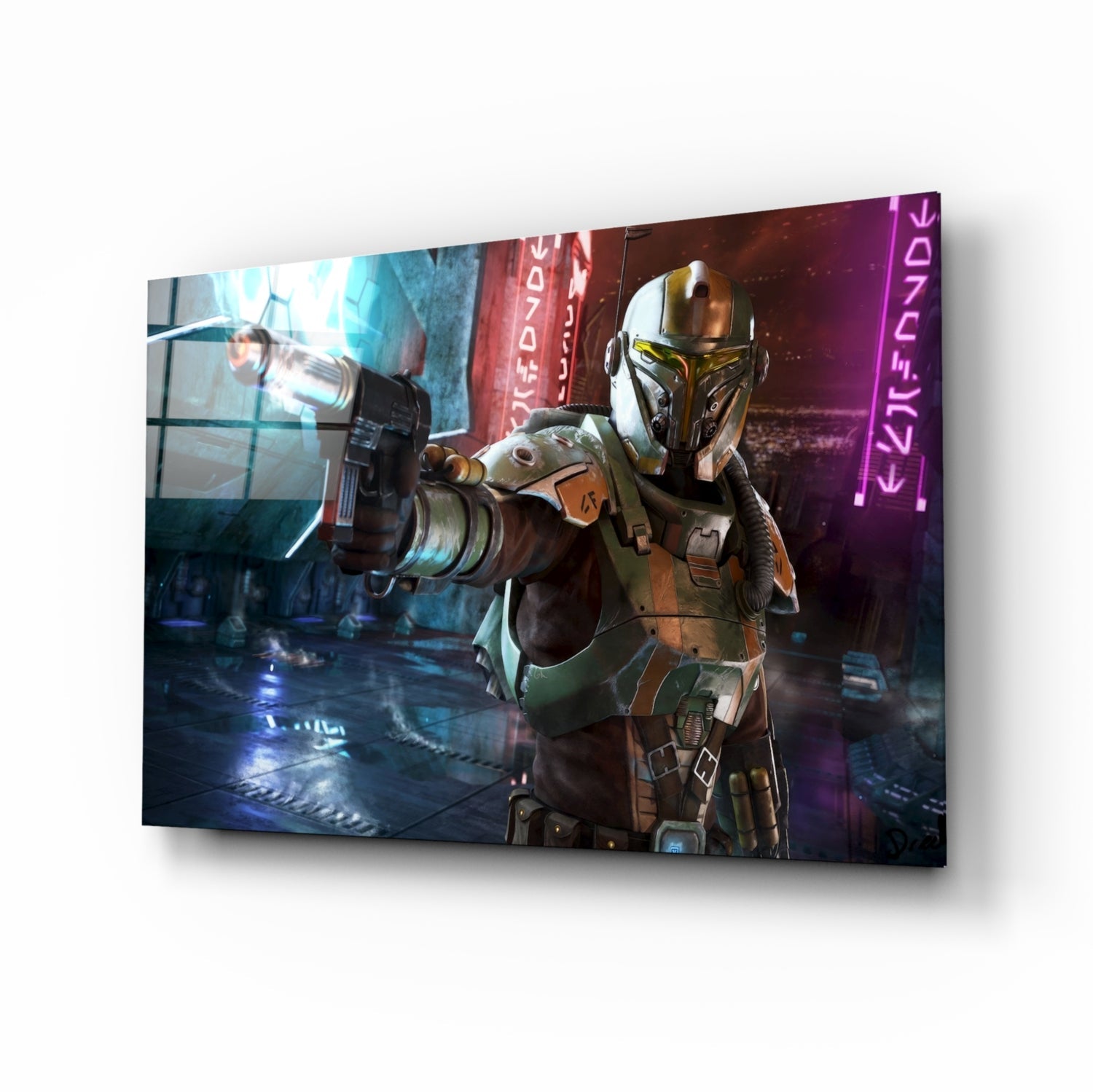 Mandalorian - Old Republic Glass Wall Art.