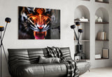 Anger of a Tiger Glass Wall Art.