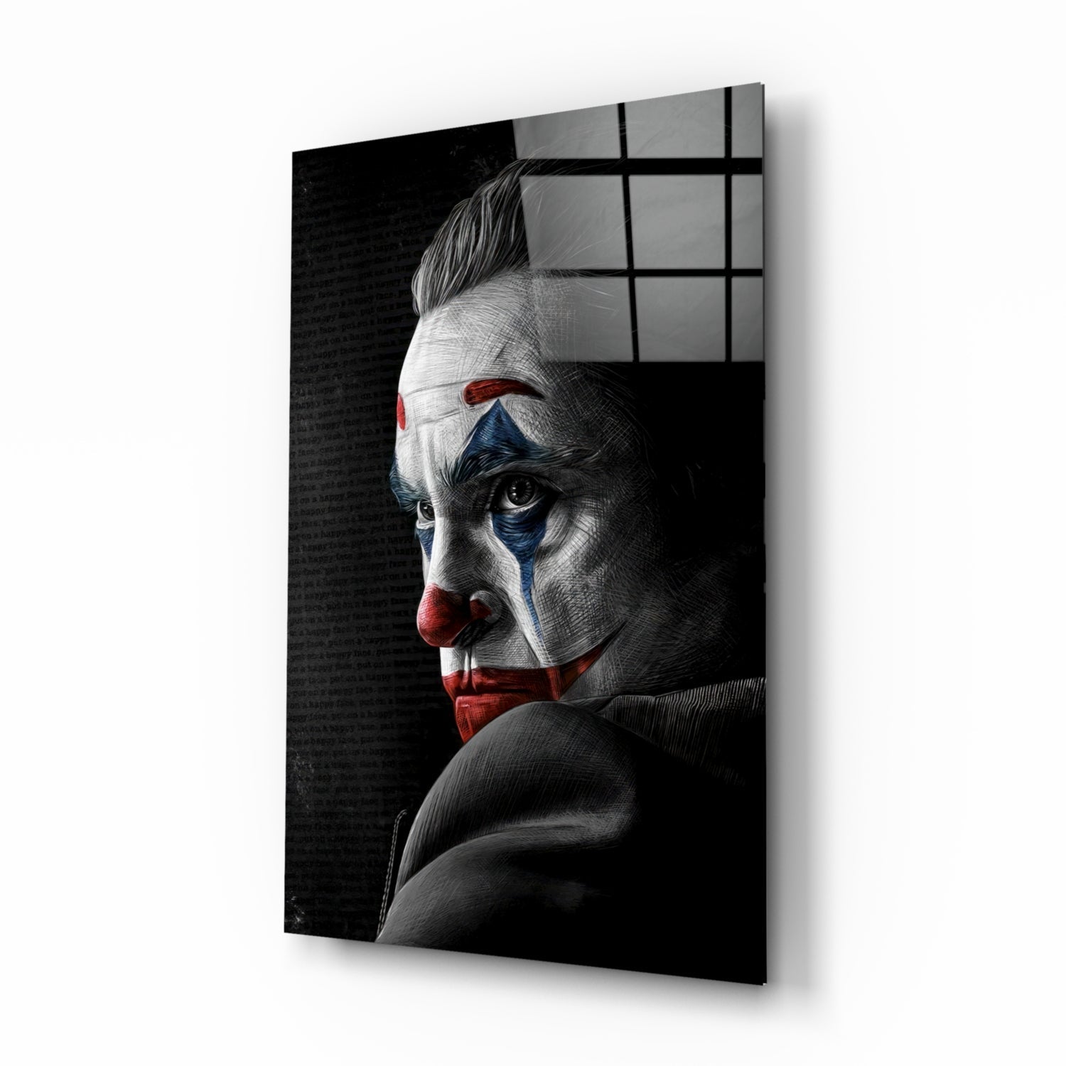 Joker Glass Wall Art.