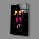 Just Do It Glass Wall Art.