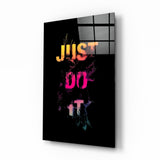 Just Do It Glass Wall Art.