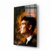 Peaky Blinders-Thomas Shelby Glass Wall Art.