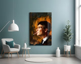 Peaky Blinders-Thomas Shelby Glass Wall Art.