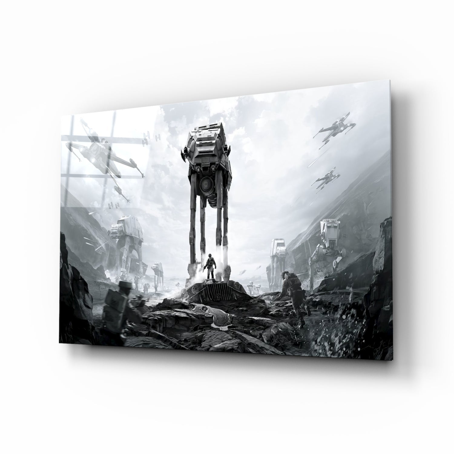 Star Wars Battlefront Glass Wall Art.
