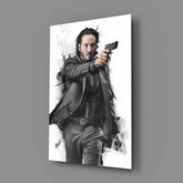 Keanu Reeves Glass Wall Art.