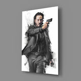 Keanu Reeves Glass Wall Art.