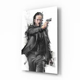Keanu Reeves Glass Wall Art.