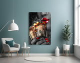 Burn the Money Glass Wall Art.