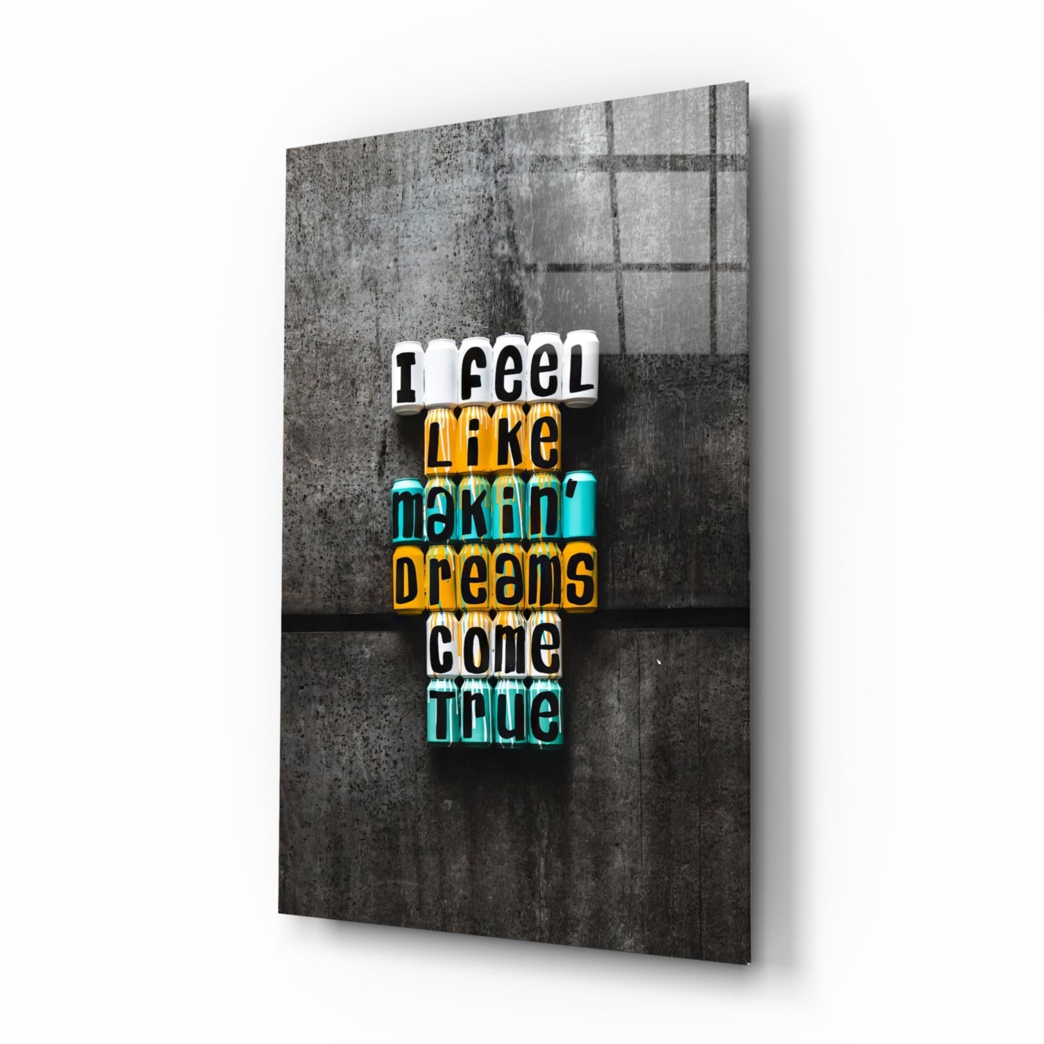 Dreams Glass Wall Art.