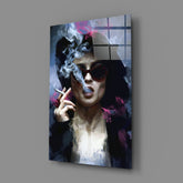 Marla Singer Glass Wall Art.