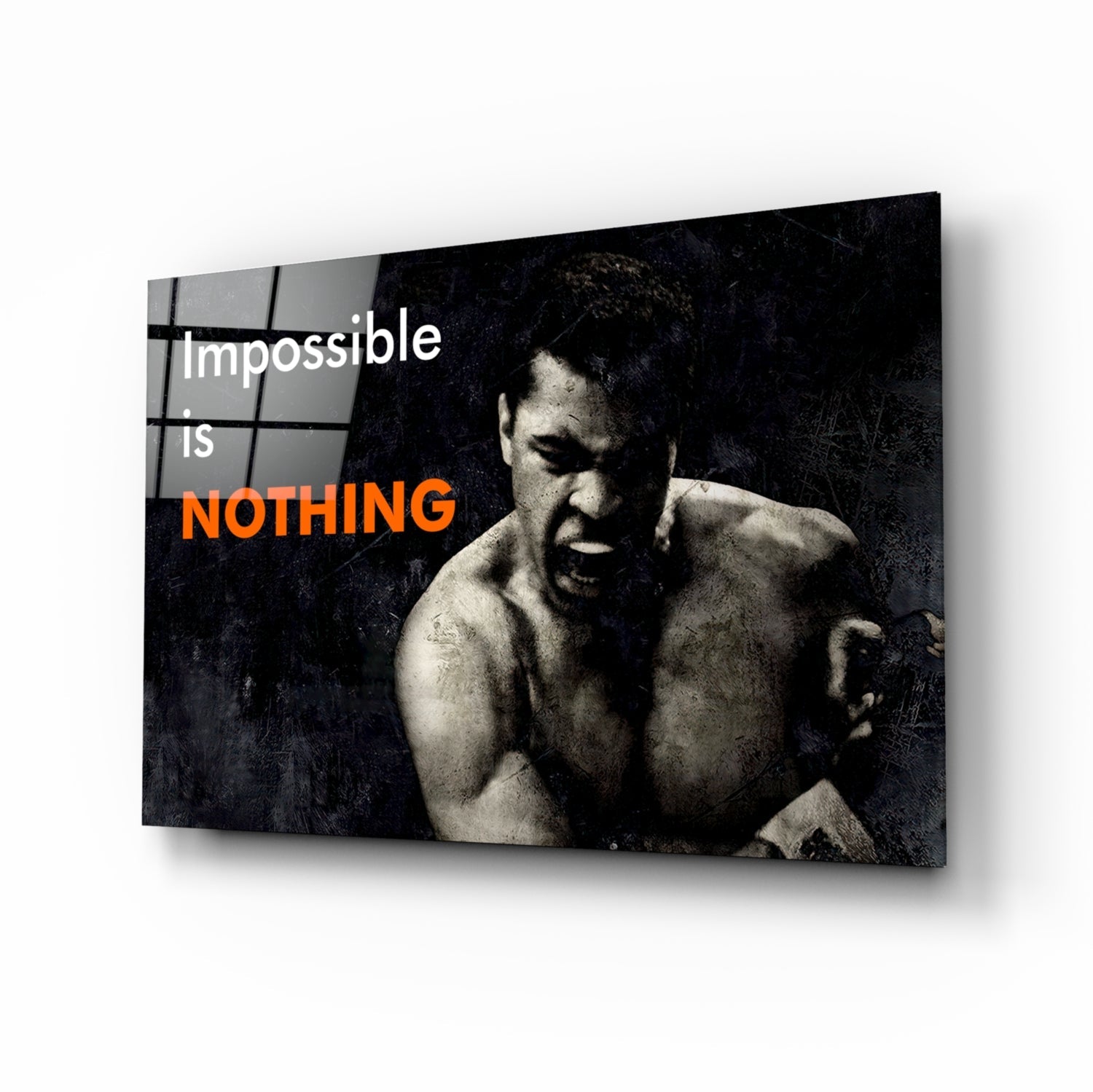 Muhammad Ali Glass Wall Art.