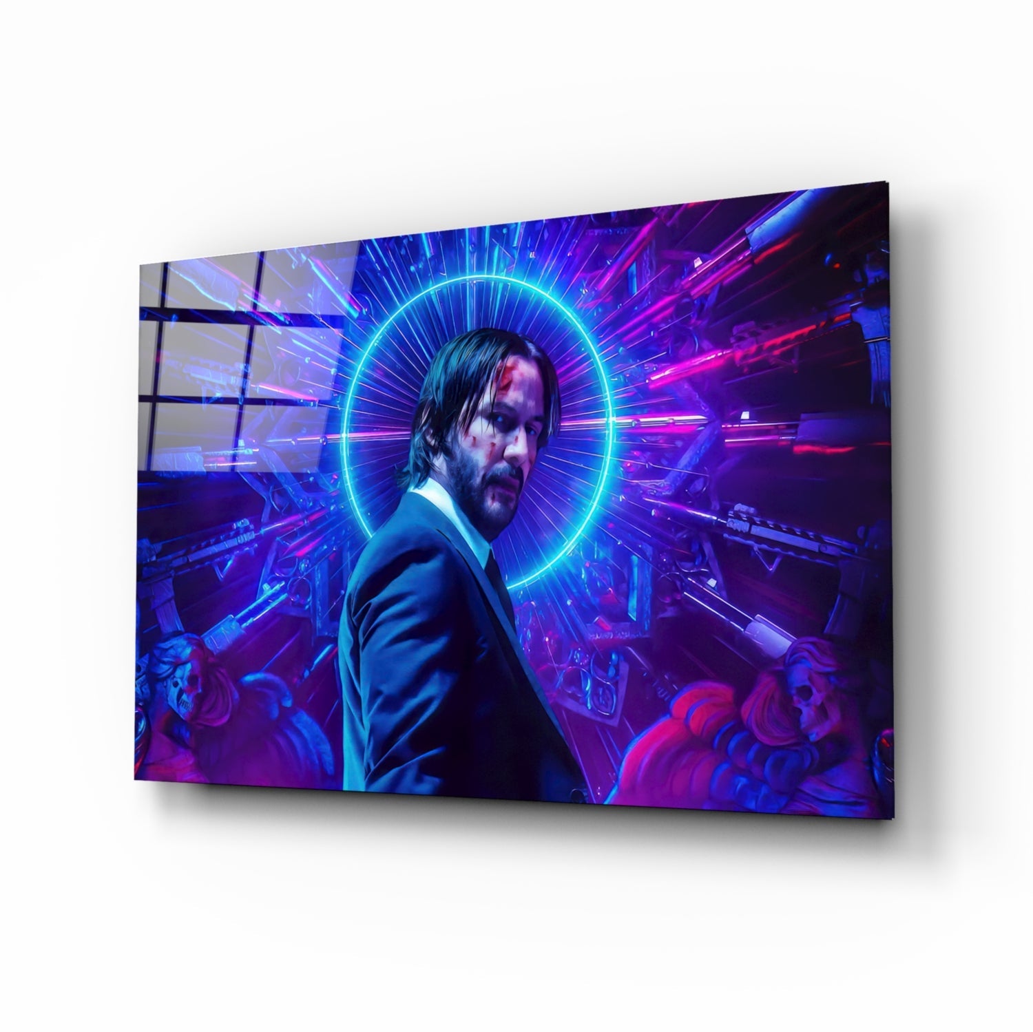 Keanu Reeves Glass Wall Art.