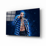 Nipsey Hussle Glass Wall Art.